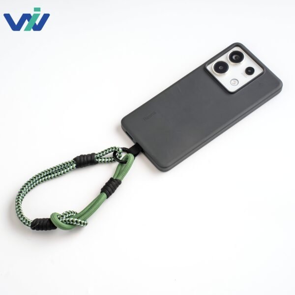 Multicolored Woven Mobile Phone Wrist Strap - 图片 5